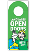 Door hanger "Languages take you further" 
